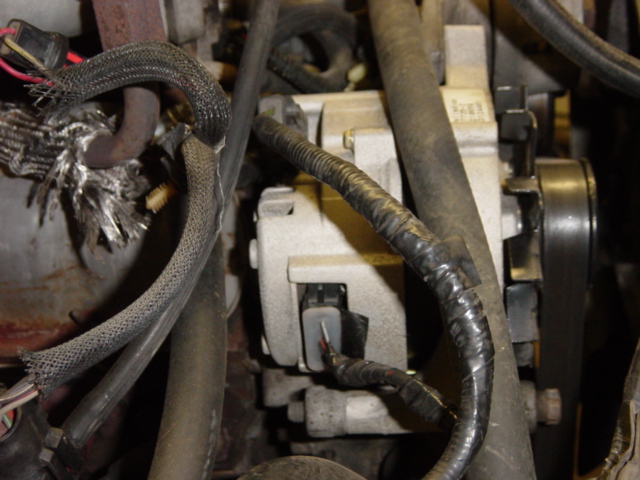 Brand new alternator #2, installed one month before I discovered how disgustingly easy it would've been to swap over to a 130A G3 instead.  Doh.