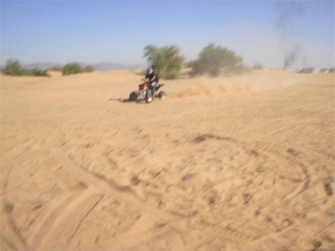 1993 Ford Bronco - Mike running around on the raptor around camp.