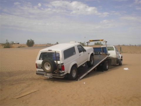 1993 Ford Bronco - The bronc getting loaded up for it's long and expensive trip home.