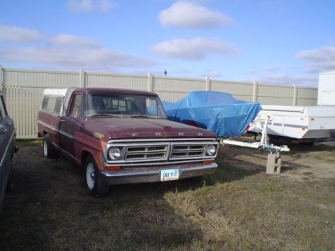 1981 Ford Bronco - 60's F150 I found in the storage lot, forgot to look under the hood.
