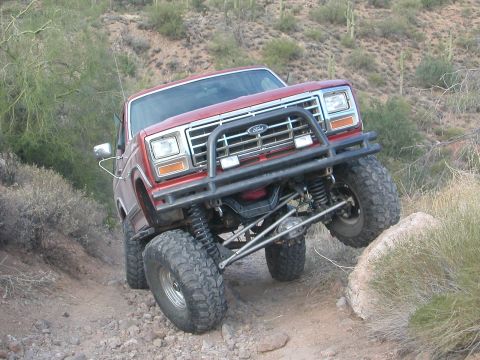 1984 Ford Bronco - it still has more flex to use up too....
