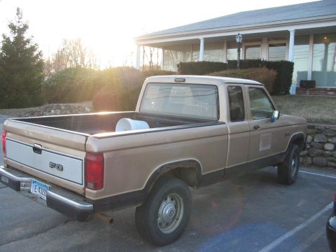 1988 Ford Ranger - This 1988 Ford Ranger pickup truck is seen from the rear three-quarter angle.
