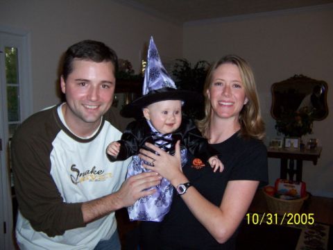 1979 Ford Bronco - A family celebrates Halloween with their baby dressed in a witch costume.