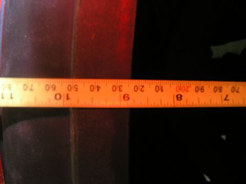 2001 Jeep Wrangler - Measuring tape shows markings from 0 to 80, with Supermotors.net logo in the corner.