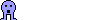 1989 Ford Bronco - A simple pixel art illustration of a blue figure is shown against a white background.