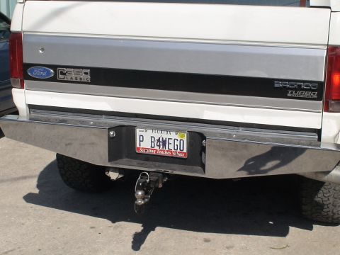 1993 Ford C-350 (Centurion Conversions) - new badges and license plate