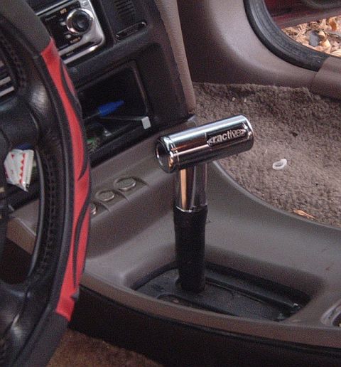 1994 Ford Thunderbird - my new shifter handle, really, really need a shifter boot, but oh wells, i like it ...:D