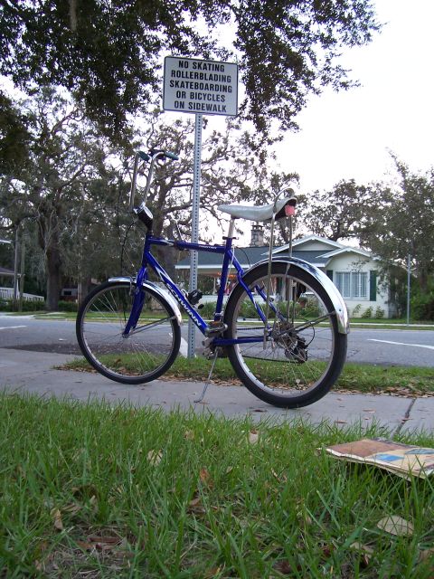 1991 Ford Probe - I saw a "No Bicycles on the Sidewalk" sign and just couldn't resist taking the shot.