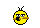 1968 Ford Mustang - This is a pixelated image of a yellow smiley face with a mustache.