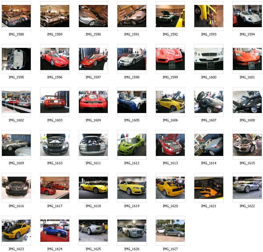 Multiple cars displayed indoors at an auto show, with some having hoods open
