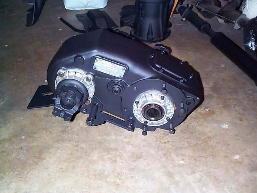 NP205 transfer case with metal tag on top