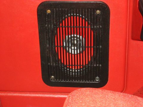 1990 Ford Bronco - Close-up of the interior speaker grille in a 1990 Ford Bronco.