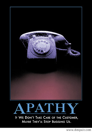 2001 Ford Crown Victoria - A dusty, old rotary phone sits covered in cobwebs, symbolizing apathy.