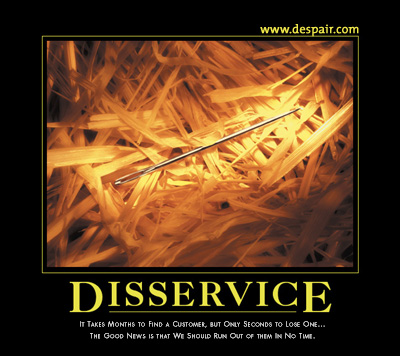 2001 Ford Crown Victoria - A needle is shown in a pile of straw, with a motivational-style poster text.