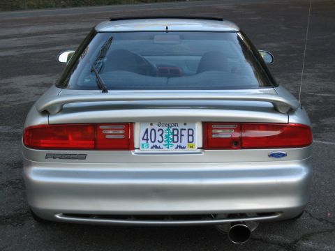 1996 Ford Probe - Silver 1996 Ford Probe with a rear spoiler and Oregon plates.