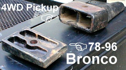 1983 Ford Bronco - Shims for 8.8" truck axles The Bronco shim is angled 7.5°; the pickup shim is flat. 2WD pickups use no shim. [url=http://www.supermoto…