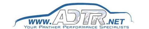 1998 Ford Crown Victoria - Logo graphic for www.ADTR.net, 'Your Panther Performance Specialists', not a technical document.