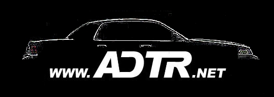 Black-and-white logo of a sedan silhouette with text www.ADTR.net