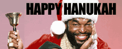 1995 Ford Bronco - Mr. T wishes everyone a Happy Hanukah while dressed as Santa and holding a bell.