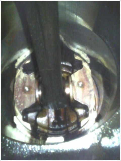 1980 Ford Bronco - This image shows a close-up view of an engine component, likely a part of the internal mechanism.
