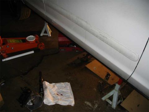 2001 Ford Crown Victoria - So here is where the fun starts. My car is on jackstands in the garage.