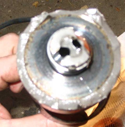 2001 Ford Crown Victoria - As you can see, it kinda got ripped off.