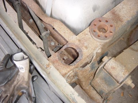 1991 Ford Bronco - Think again. Luckily I won't have to repair this one, since it will have a substantial plate over top of it to support the back of the bed…