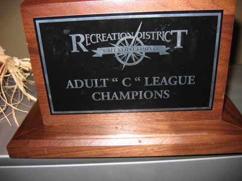 1985 Ford LTD Crown Victoria - Trophy awarded to the Adult "C" League Champions of Greenville County Recreation District.