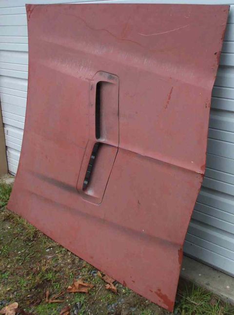 1970 Ford Torino - This is a 1970 Ford Torino hood, painted in red primer and a functional scoop.
