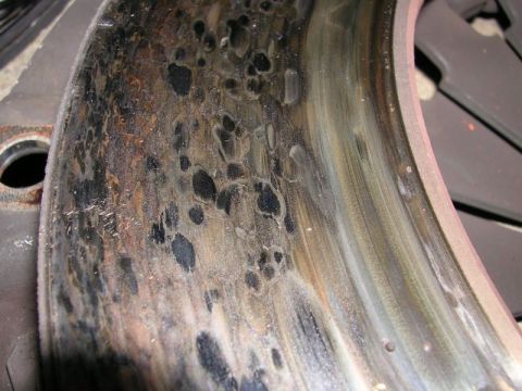1996 Ford Probe - The bearing surface shows significant wear and pitting, indicating a potential mechanical issue.