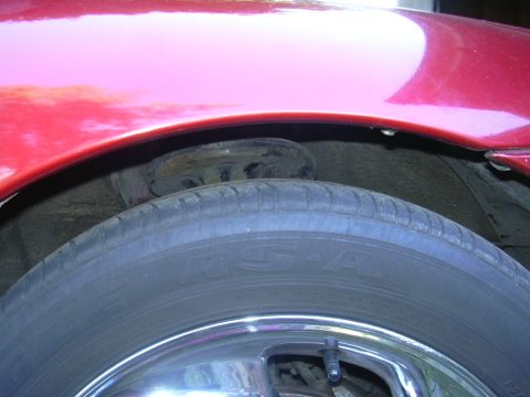 1997 Ford Probe - Wheel gap after lowering