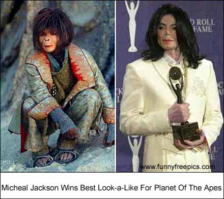 1989 Ford Bronco - Michael Jackson wins an award for his look-alike performance in Planet of the Apes.