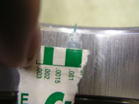 1996 Ford Probe - Feeler gauge used to measure engine part clearance.