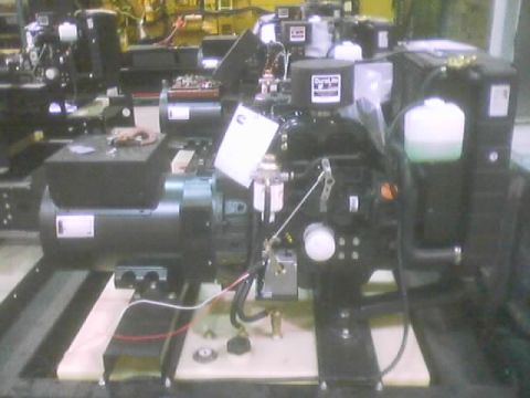 1968 Ford Mustang - Multiple industrial engines are visible in the workshop setting.