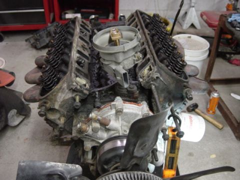 1991 Ford Bronco - Poor, tired 302 minus intake, valve covers, and valvetrain.