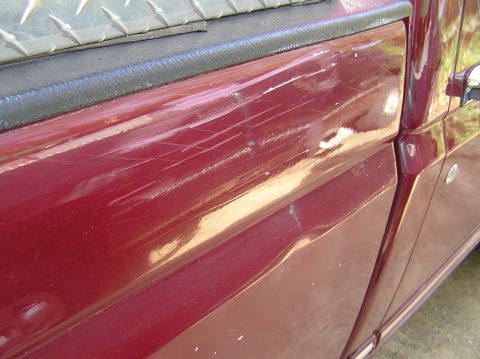 1992 Ford F-150 - Took off some paint on the bed too