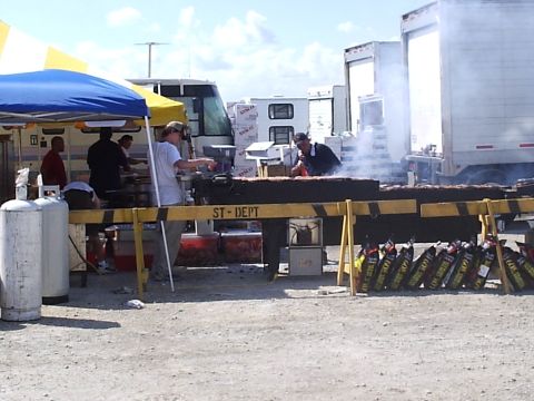 1979 Ford F-150 - catering company cookin steak on the conveyer grill