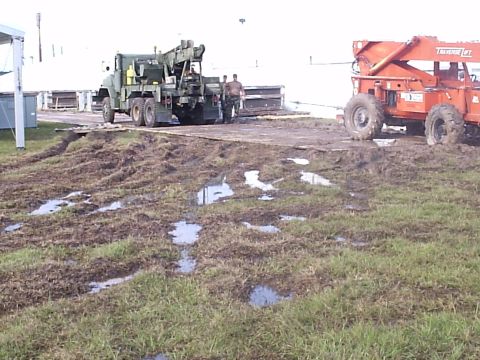 1979 Ford F-150 - 5 Ton Wrecker crew givin a winch lesson