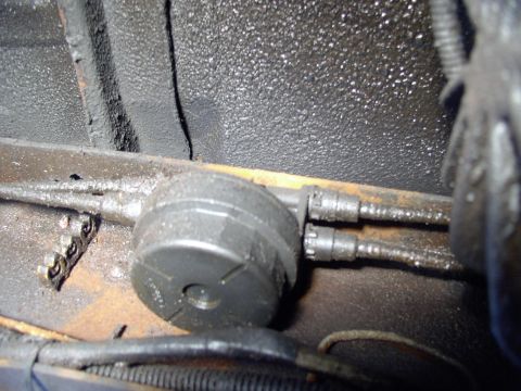 1986 Ford Bronco - On 85 and 86s this is your fuel filter housing. located on the inside of the frame rail under the driver's door.