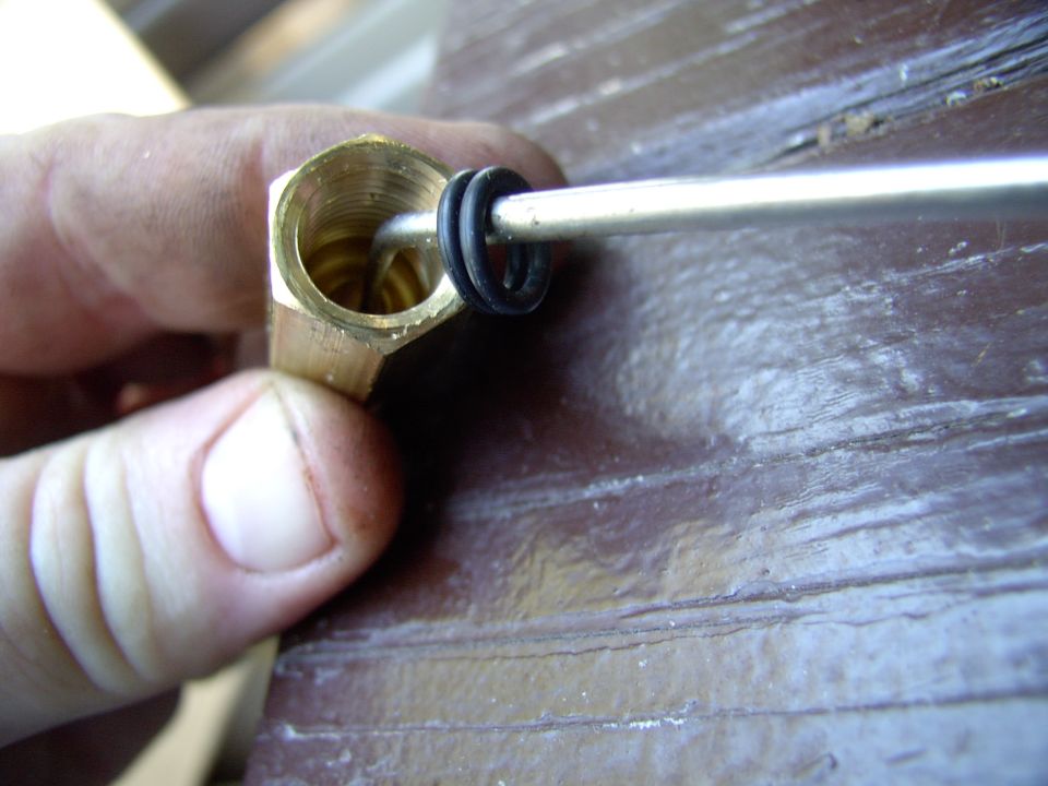 Slip in the O-rings and make sure they seat properly.