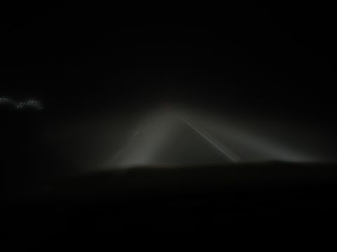 1994 Ford C-350 (Centurion Conversions) - Thick fog in Idaho