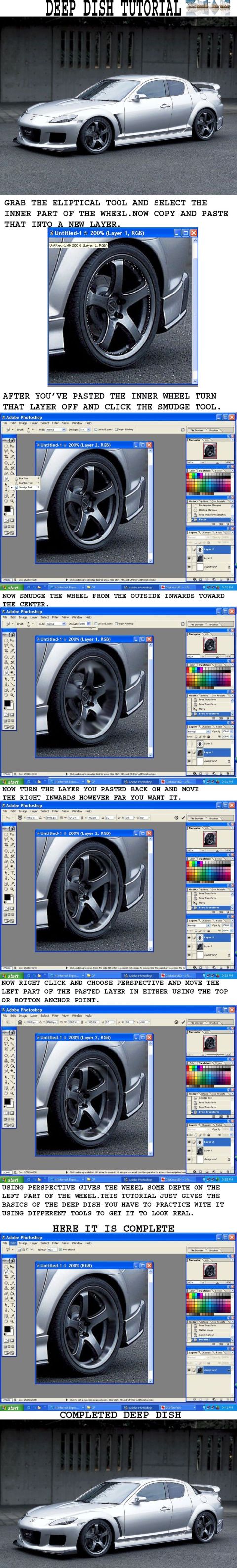 1994 Mazda MX-6 - Detail shot of a car's wheel and fender, likely part of a digital editing process.