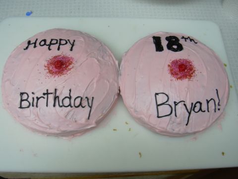 1997 Ford Probe - Bryan's birthday boob cake