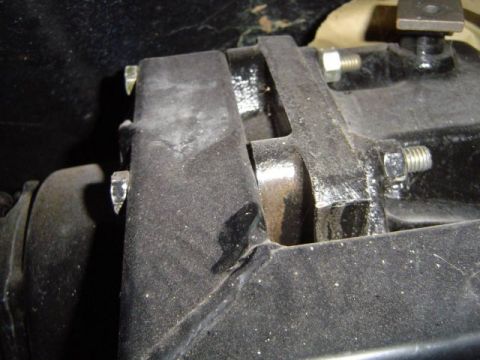 1971 Ford Bronco - This image shows a close-up view of a vehicle's differential housing and associated bolts.