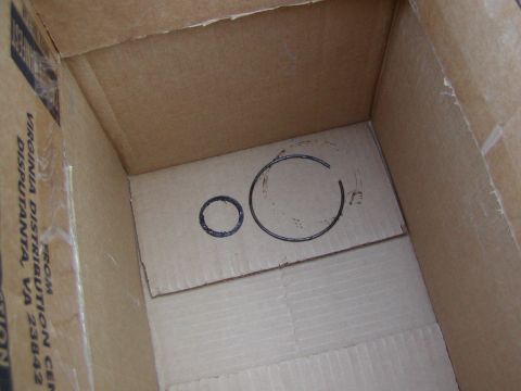 1991 Ford Bronco - the outer ring and inner snap ring removed