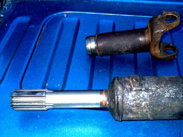 slip-joint, front driveshaft