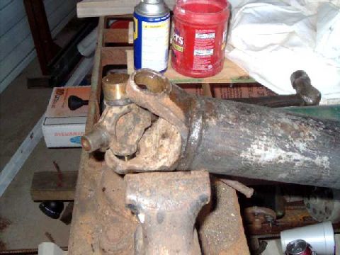 1984 Ford Bronco - flip over, remove u-joint