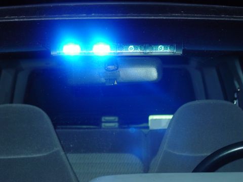 1993 Ford Explorer - Light mounted above the rear view mirror and is very bright.