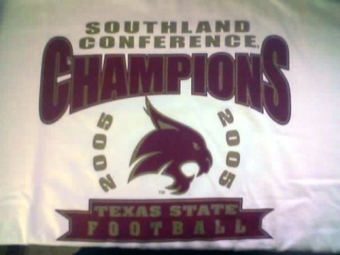 2000 Ford Crown Victoria - T-shirt commemorating the 2005 Southland Conference Football Champions from Texas State.