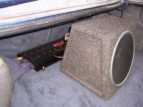 1984 Toyota Celica - Lanzar 1000w 5 channel w/ 10" Xplod sub, Qlogic sealed box & stiffening capacitor